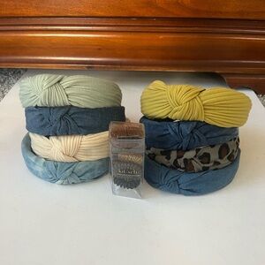 Bundle of Hair Accessories 8 headbands & Kitsch Hair Coils